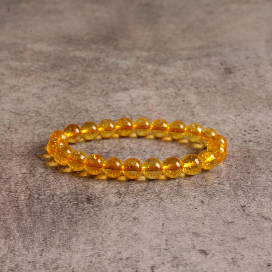 Silver Art Deco Citrine Crystal Bracelet – Boylerpf